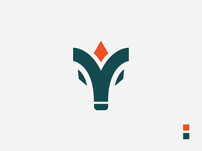 Y+ bull-logo design flat icon logo logotype logotypes typography y letter logo