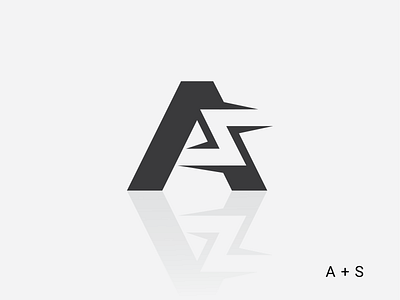Logo A+S a letter logo a logo a logo design design logo logo mark logotypes typography
