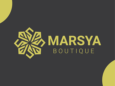 MARSYA BOUTIQUE LOGO boutique logo branding design elegant graphic design graphicdesign logo logotypes luxury brand luxury logo simple store logo typography