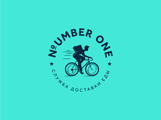 Number One Food Delivery Logo by Elena Ubay on Dribbble