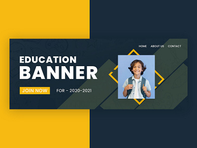 Education web banner design
