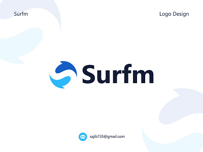 Surfm Crypto Blockchain - S Logo Brand Identity Design