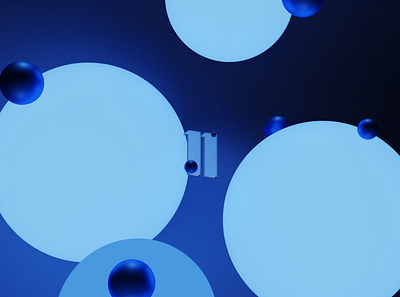 Windows 11 Wallpaper Abstract 3D 3d blender blue dark mode illustration spheres windows 11