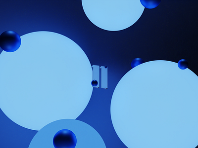 Windows 11 Wallpaper Abstract 3D 3d blender blue dark mode illustration spheres windows 11