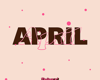 April - Illustration april dafneys! illustration pink
