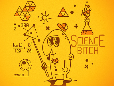 Science breaking bad cartoon science vector