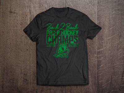 Oregon Hockey Pac-8 Champs championship design ducks handwritten hockey oregon t-shirt tee design tee shirt typography vector