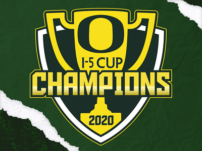 I-5 Cup Champions branding championship design ducks hockey illustration logo oregon