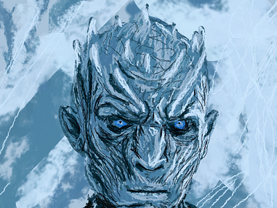 Night King digitalart editorial gameofthrones gotillustration hbo illustration magazine nightking whitewalker