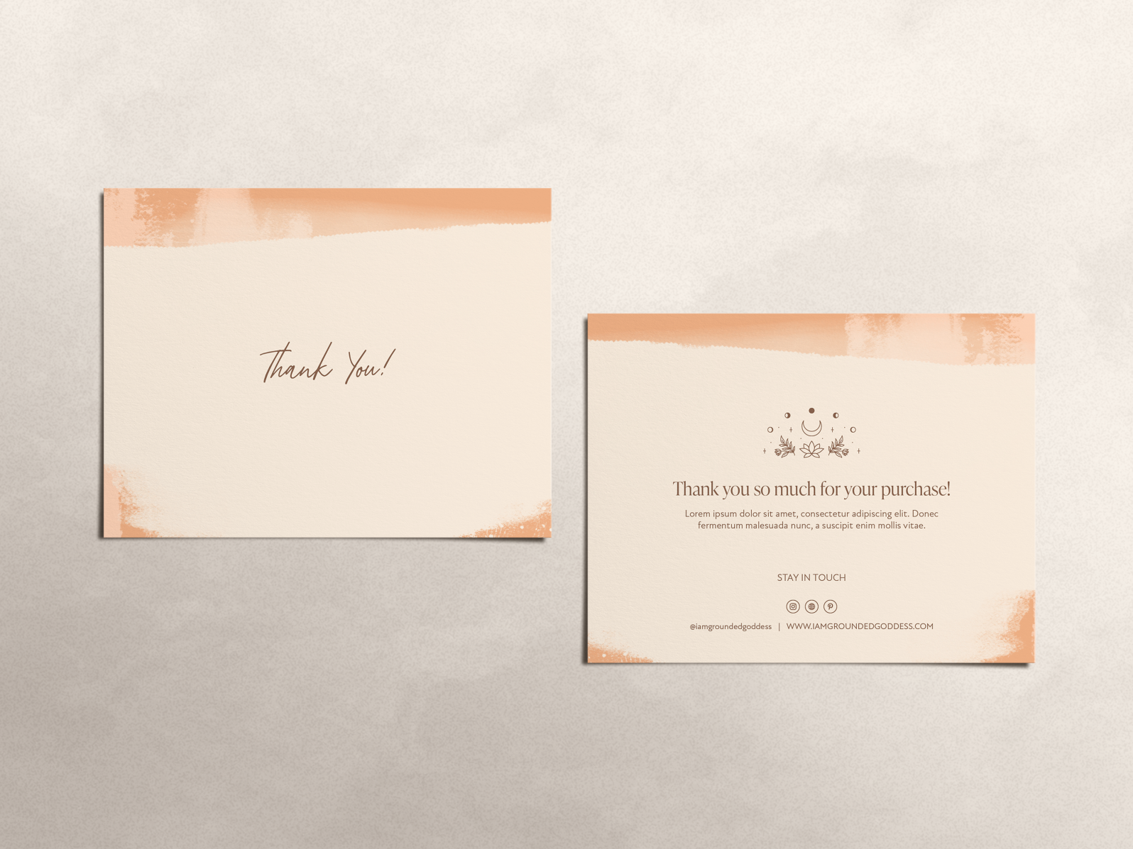 Thank you card Retail, by Marie Muenyong on Dribbble