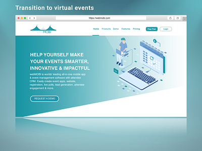 Event Management Software - Landing Page