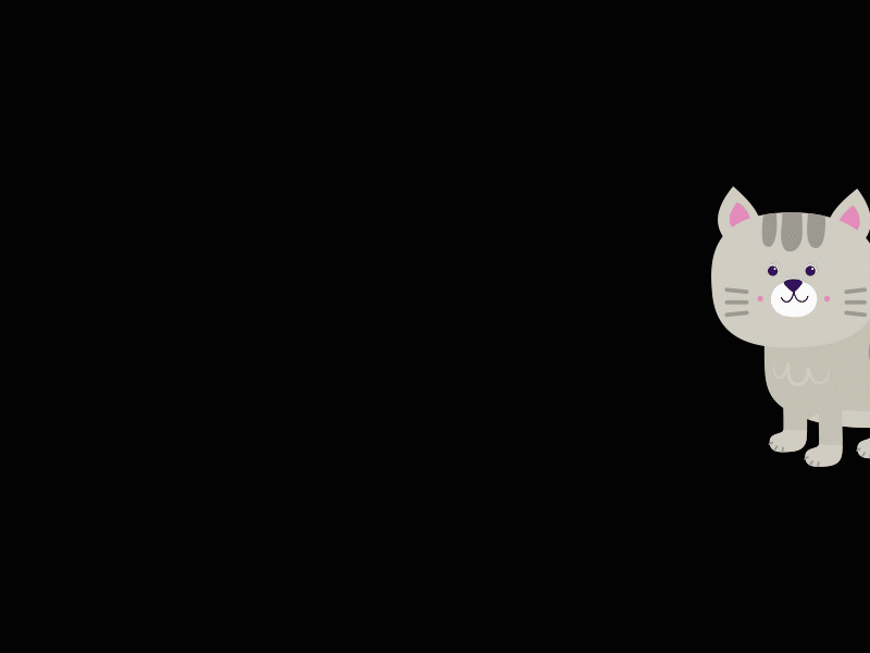 Cat Animation abode illustrator adobe after effects animation cat animation character animation cute animal
