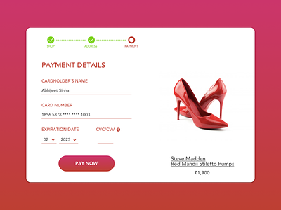 Payment Details - Landing Page design landing page payment details sketchapp ui ux web design