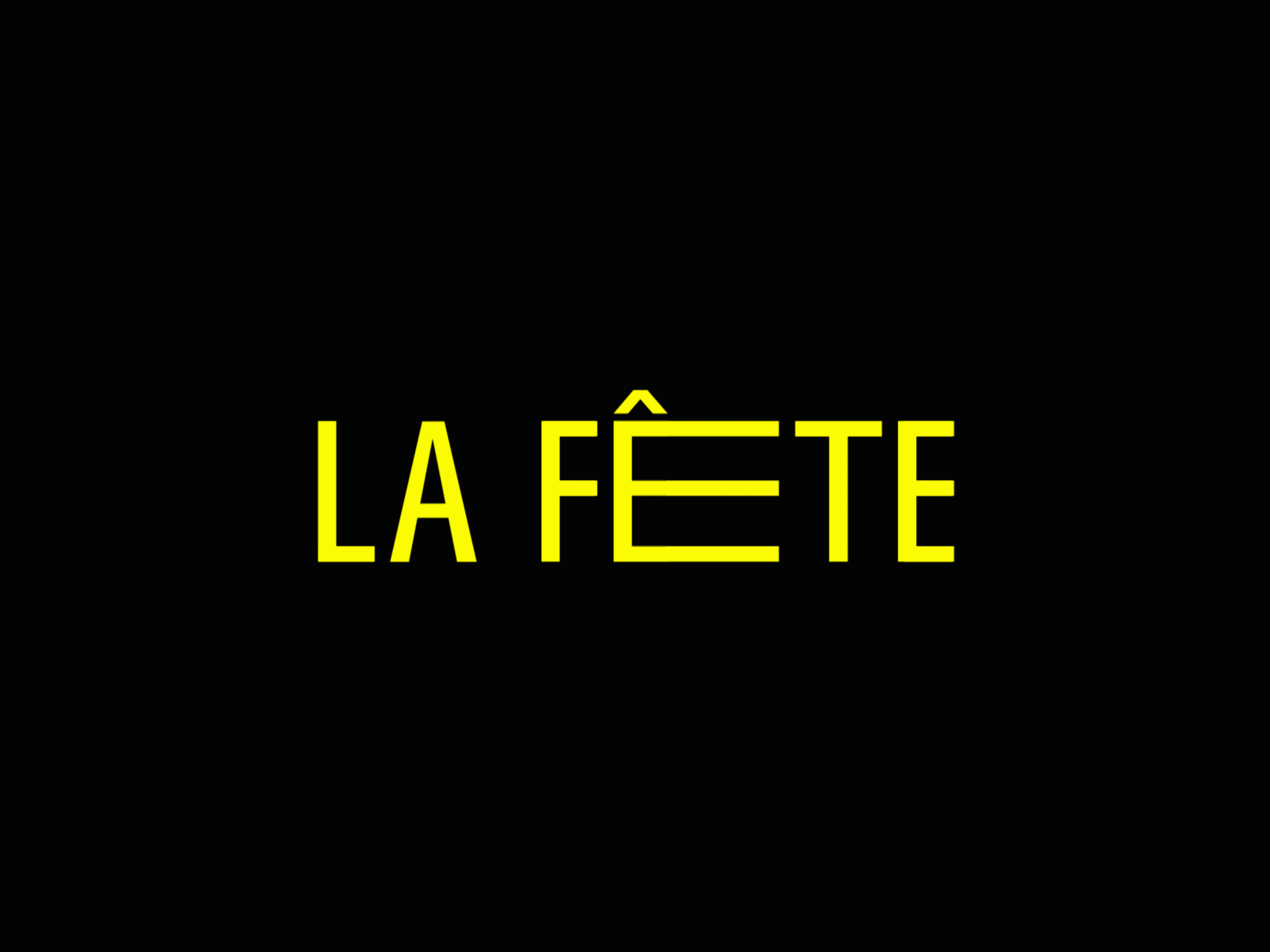 Brand Identity for LA FÊTE brand identity branding design graphic design logo logo design logotype typography