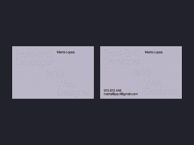 Business Cards for ML