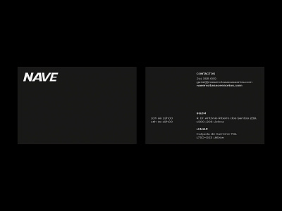 Business cards for Nave