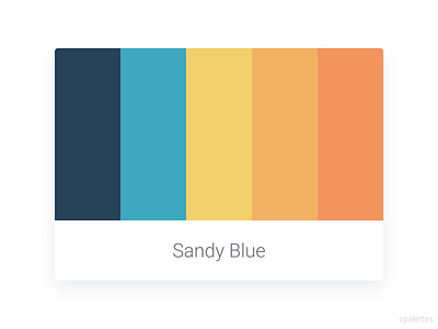 Sandy Blue branding color palette color palettes colors cpalettes design illustration palettes typography vector