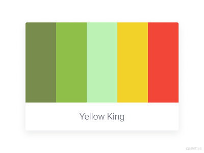 Yellow King branding color palette color palettes colors cpalettes design illustration logo palettes vector