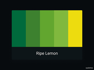 Ripe Lemon branding color palette color palettes colorful colors cpalettes design illustration palettes typography vector