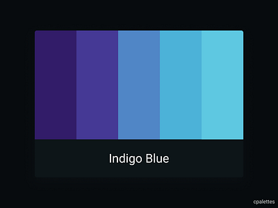 indigo color pallet