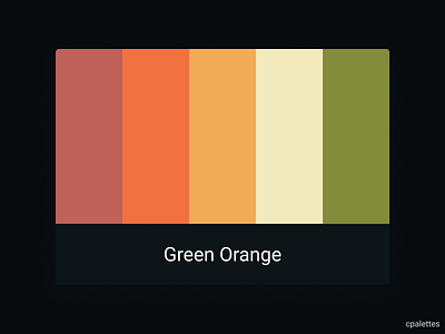 Green Orange animation branding color palette color palettes colors cpalettes design illustration palettes typography