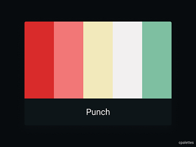 Punch branding color palette color palettes colors cpalettes design illustration palettes punch vector