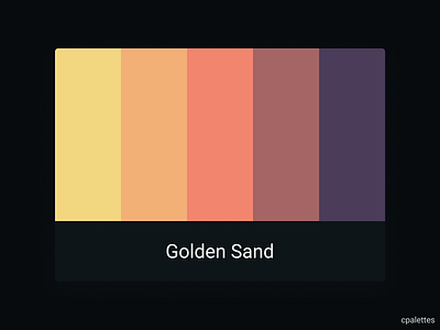 Golden Sand branding color palette color palettes colors cpalettes design golden sand golden sand illustration palettes typography vector