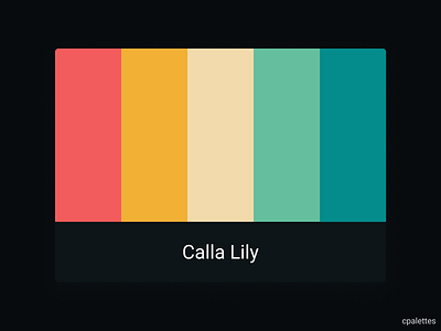 Calla Lily branding calla lily color palette color palettes colors cpalettes design illustration palettes vector