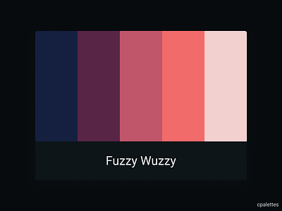Fuzzy Wuzzy branding color palette color palettes colors cpalettes design illustration logo palettes typography vector
