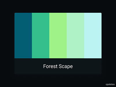 Forest Scape branding color palette color palettes colors cpalettes design forest scape forest scape illustration logo palettes typography vector