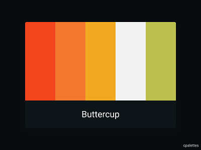 Buttercup app branding color palette color palettes colors cpalettes design illustration logo palettes typography vector web