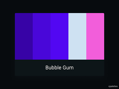 Bubble Gum branding color palette color palettes colors cpalettes design illustration palettes typography vector