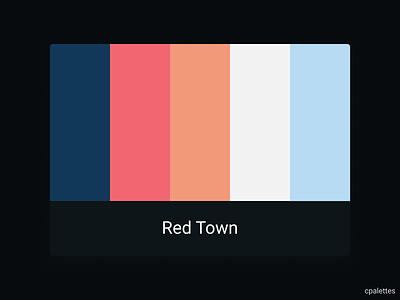 Red Town branding color palette color palettes colors cpalettes design illustration logo palettes typography vector