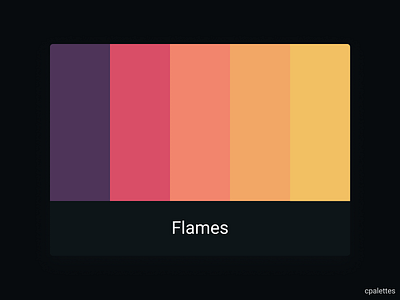 Flames branding color palette color palettes colors cpalettes design illustration logo palettes typography vector
