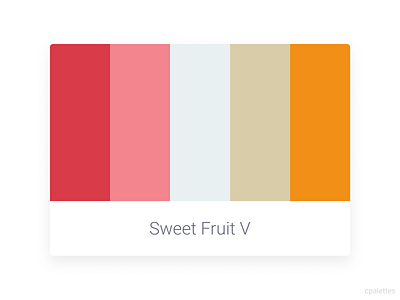 Sweet Fruit V animation app branding color palette color palettes colors cpalettes design palettes ui web website