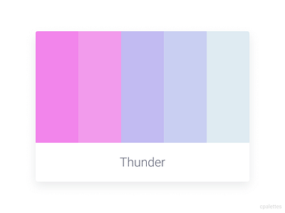 Thunder branding color palette color palettes colors cpalettes design illustration logo palettes ui web