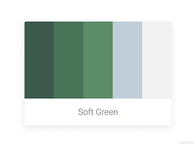 Soft Green branding color palette color palettes colors cpalettes design illustration logo palettes ui vector web