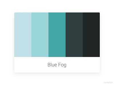 Blue Fog branding color palette color palettes colors cpalettes design illustration palettes ui vector web