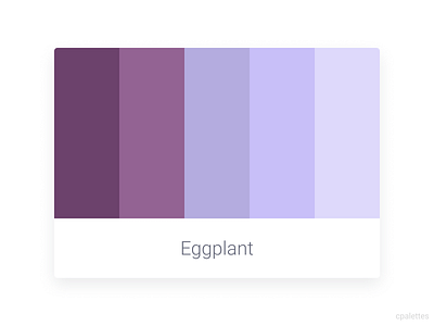 Eggplant animation branding color palette color palettes cpalettes design icon illustration palettes typography vector website