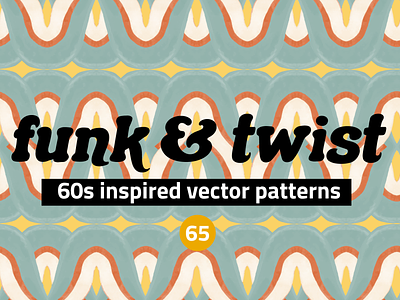 Watercolor Vector Patterns 60s Inspo