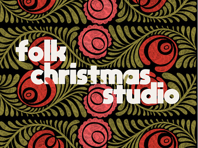 FOLK CHRISTMAS STUDIO christmas clipart creative market holiday illustration pattern set xmas