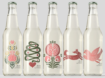 FOLK XMAS STUDIO beer design bottle design christmas patterns folk hand drawn holidays illustration packaging design soda pop xmas