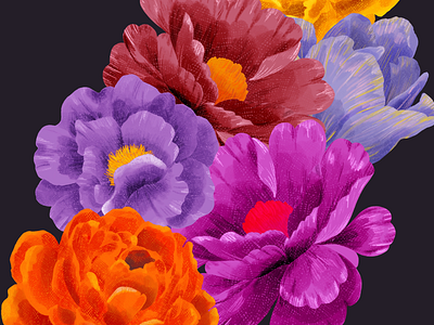 Bouquet & Vases Clipart set clipart digital painting floral flower illustration set