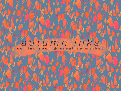 Autumn Inks Pattern abstract autumn graphics illustration pattern seamless watercolor watercolour