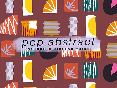 Pop Abstract Vector Clipart Set