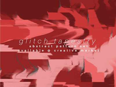 Glitch Tapestry Pattern Art creative market glitch art pattern