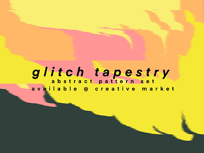 Glitch Tapestry Pattern Art Set creative market glitch art pattern