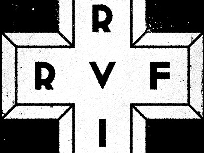 RVIZ Dagger brushes bw chiseled custom dagger logo photoshop texture typeface