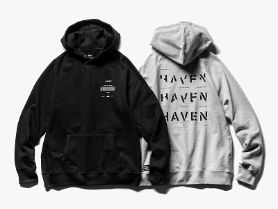 HAVEN SS20 Graphics black clothing fashion graphic design grey haven hoodie silkscreen toronto typogaphy