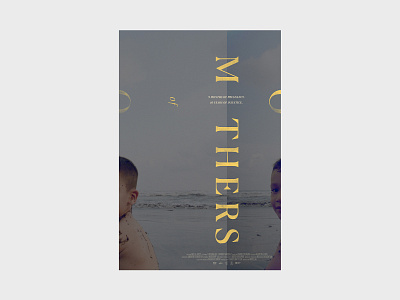 MOTHERS OF 16mm child design documentary elsalvador film grain mothers ocean poster posterdesign roughtype typogaphy